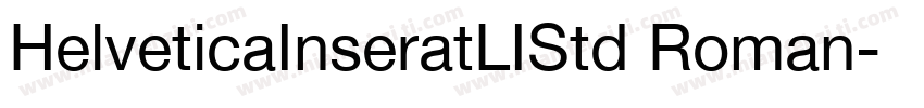 HelveticaInseratLIStd Roman字体转换